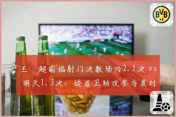 王燊超前插射门次数场均2.1次 vs 明天1.3次，边后卫助攻参与度对比悬殊